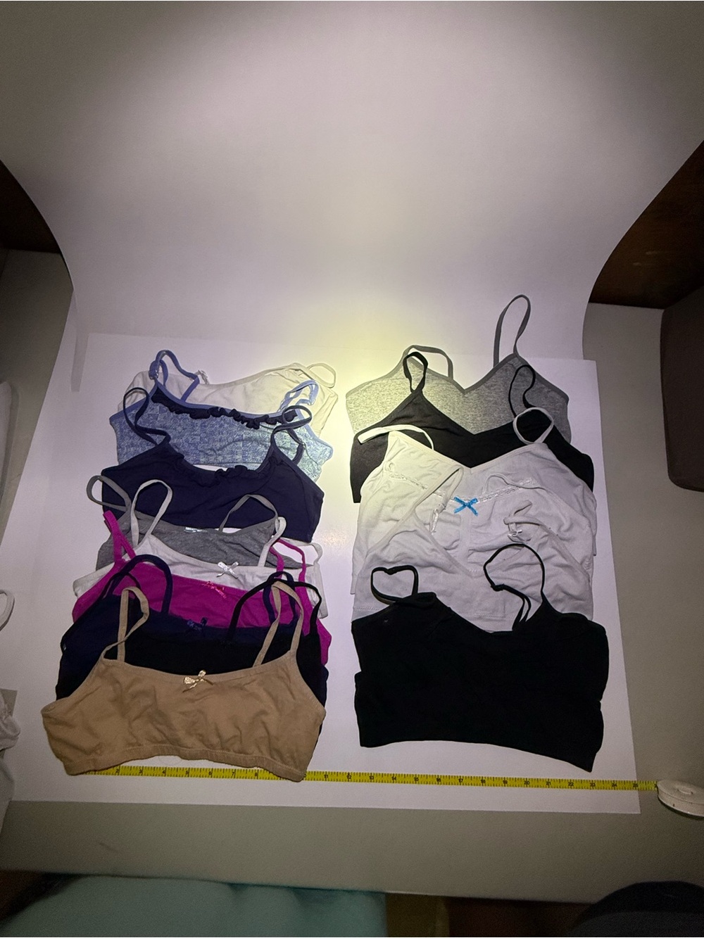 15 Pack Girls cami bralette Jessica Simpson, Cat&Jack - Black/Pink/Tan/White